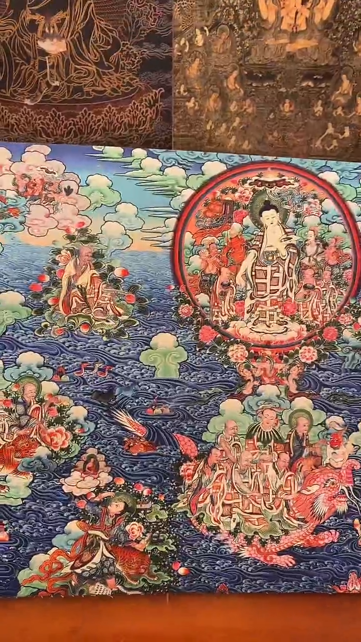 装裱画精美唐卡tk16077