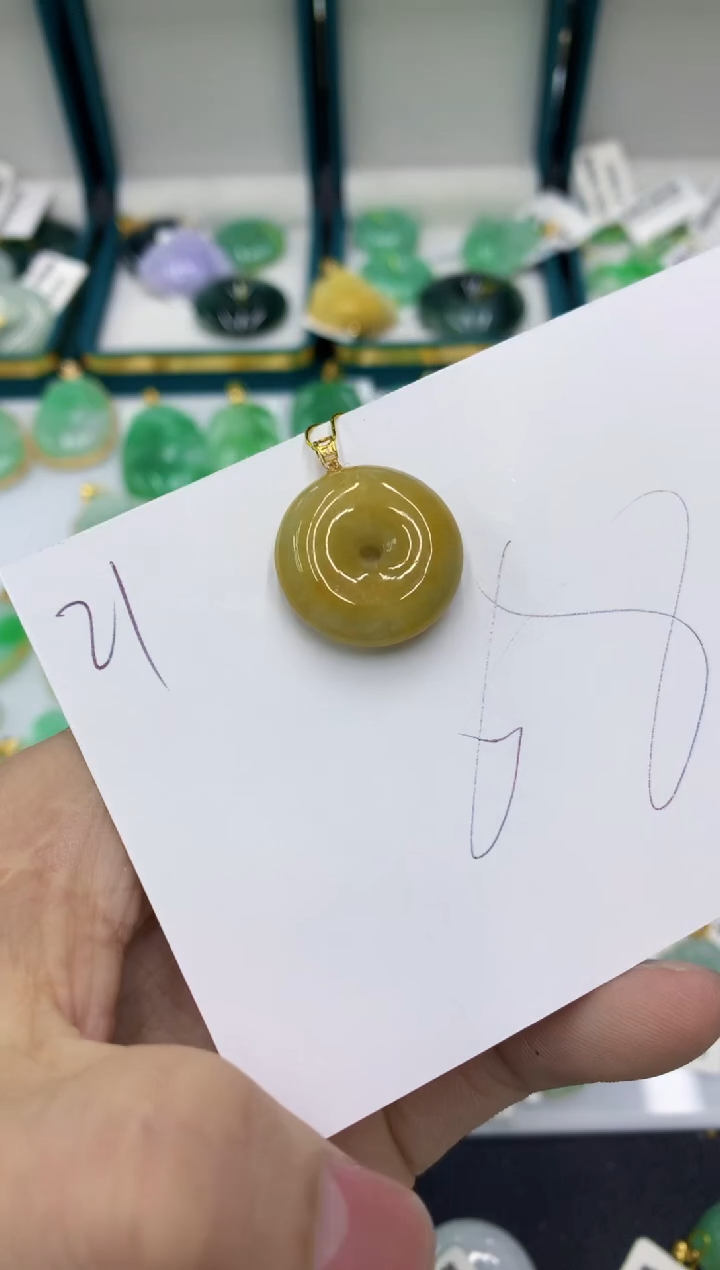 【闪购商品】翡翠颈饰18K金镶嵌11111111111