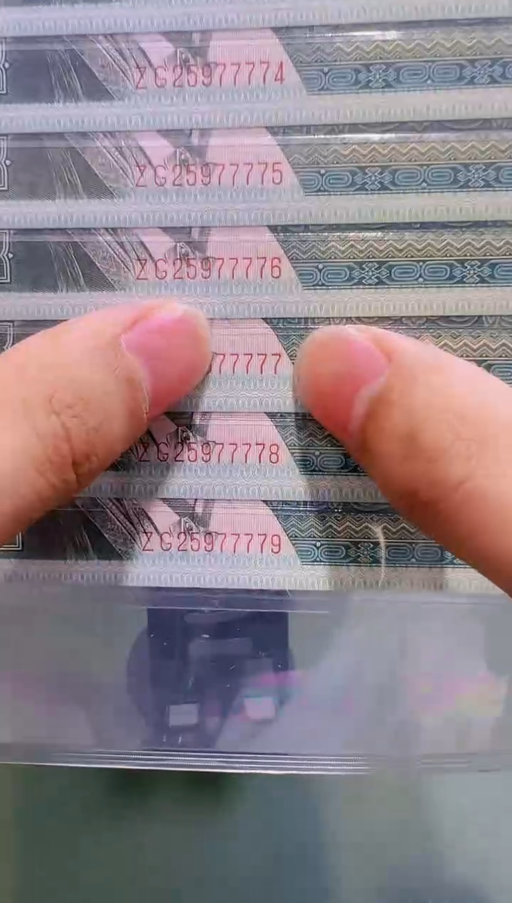 【闪购商品】80年绿二角绿翡翠狮子身 老虎尾十连号