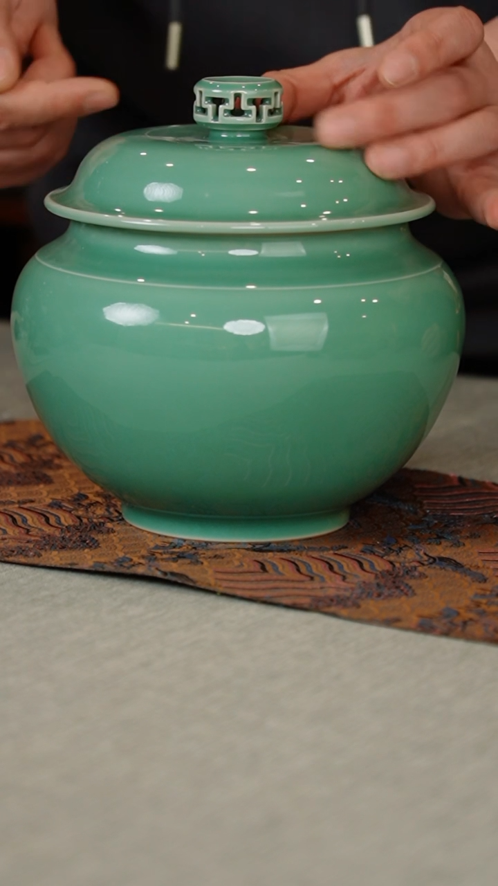 【闪购商品】222-1大版将军茶仓（梅子青黄柯手签）