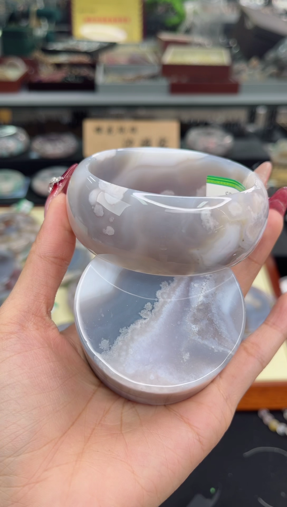 【闪购商品】石英质玉手镯未镶嵌63圈口（赠品镯心）3650745