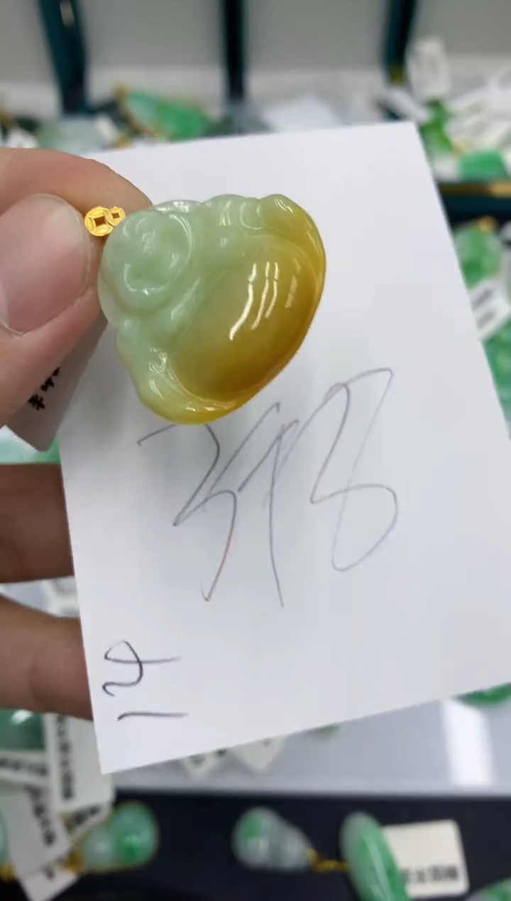 【闪购商品】翡翠颈饰18K金镶嵌号链接1111111