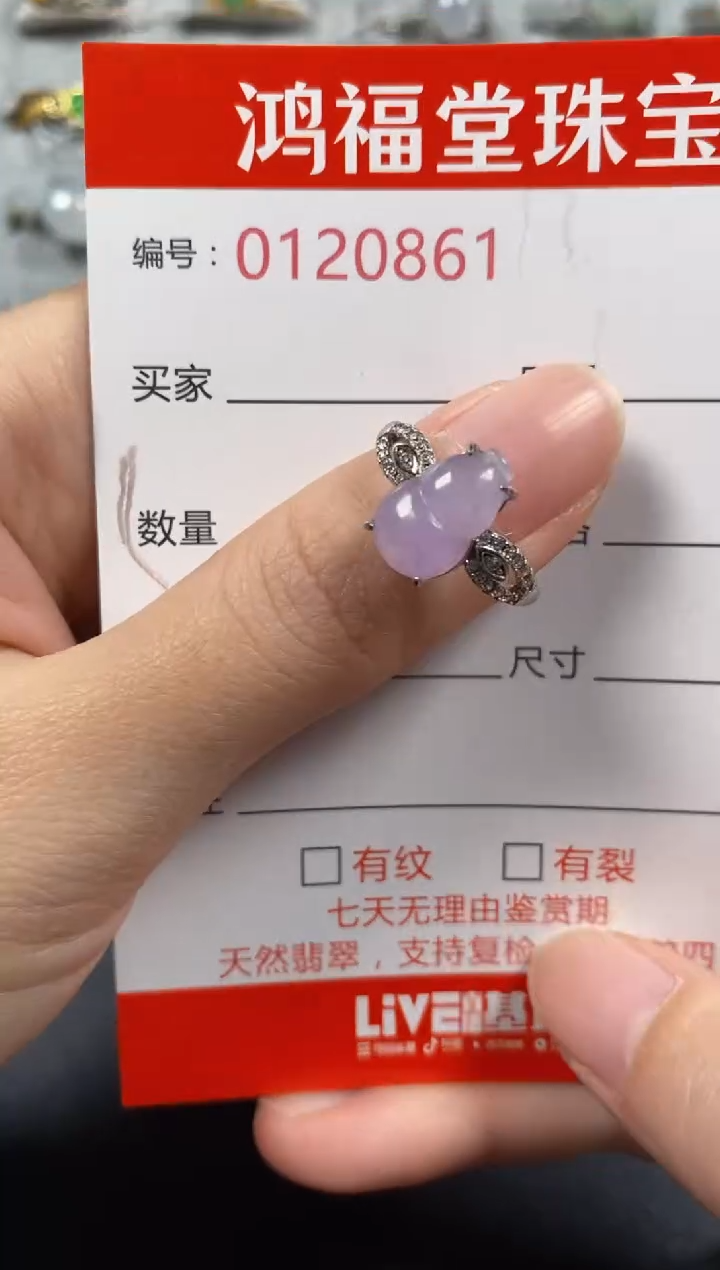 银S925镶嵌戒指翡翠0861