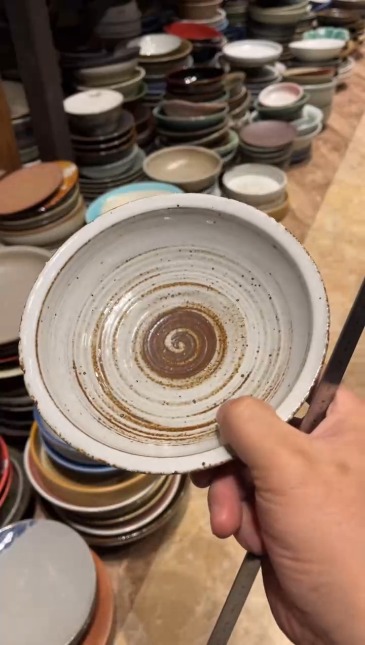 【闪购商品】瓷片164 白麻点厚边碗1个