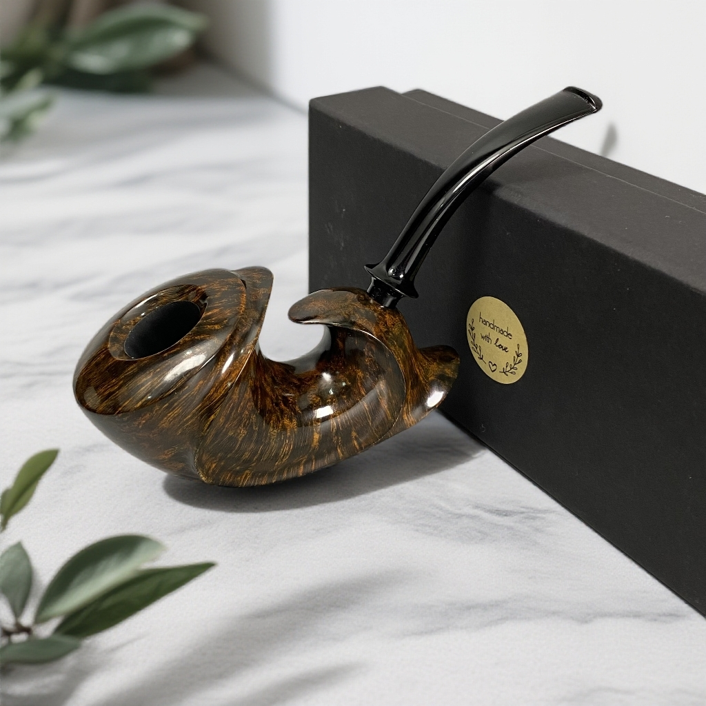 圣鲸手作石楠木烟斗号角卷腹