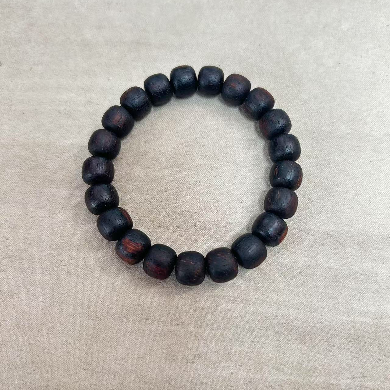 降真香满黑油1.0老型单圈手串