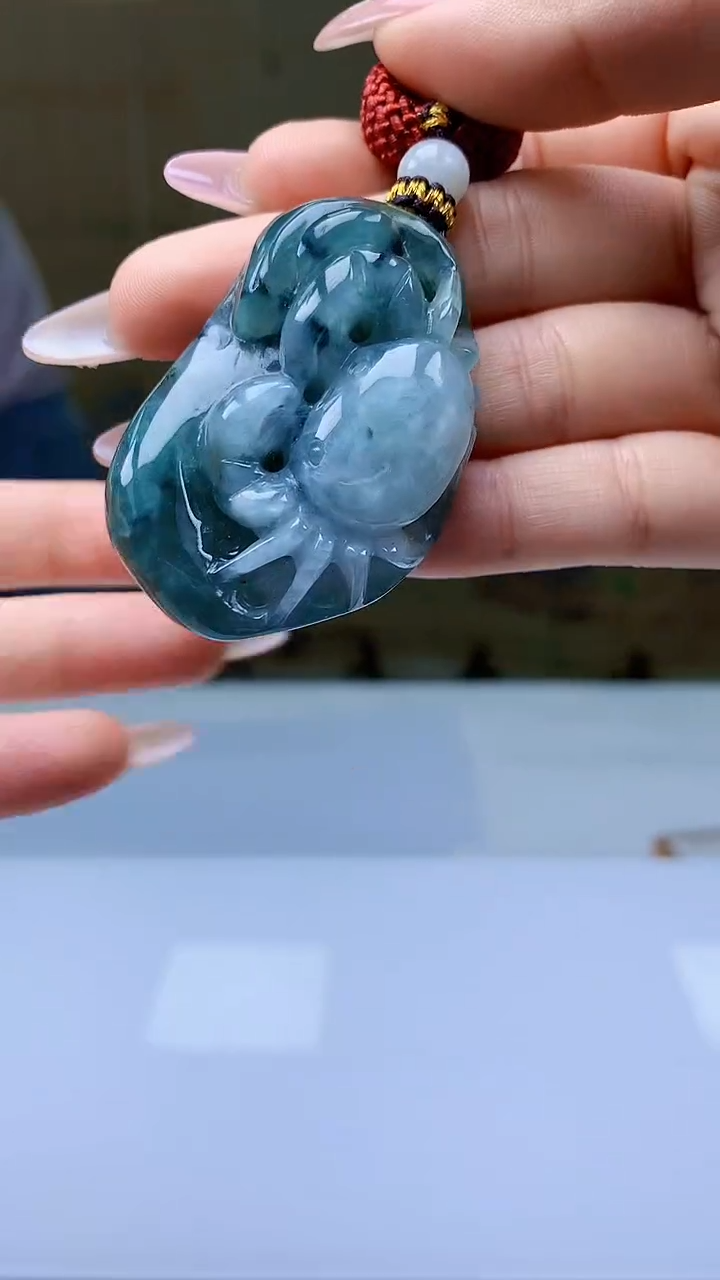 【闪购商品】定制翡翠未镶嵌4902ty-毛货挂件176