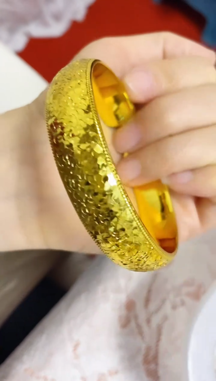 合金无009龙鳞开口手镯