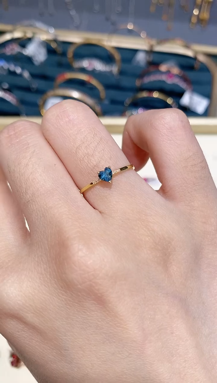 【闪购商品】碧玺戒指18K金镶嵌戒指