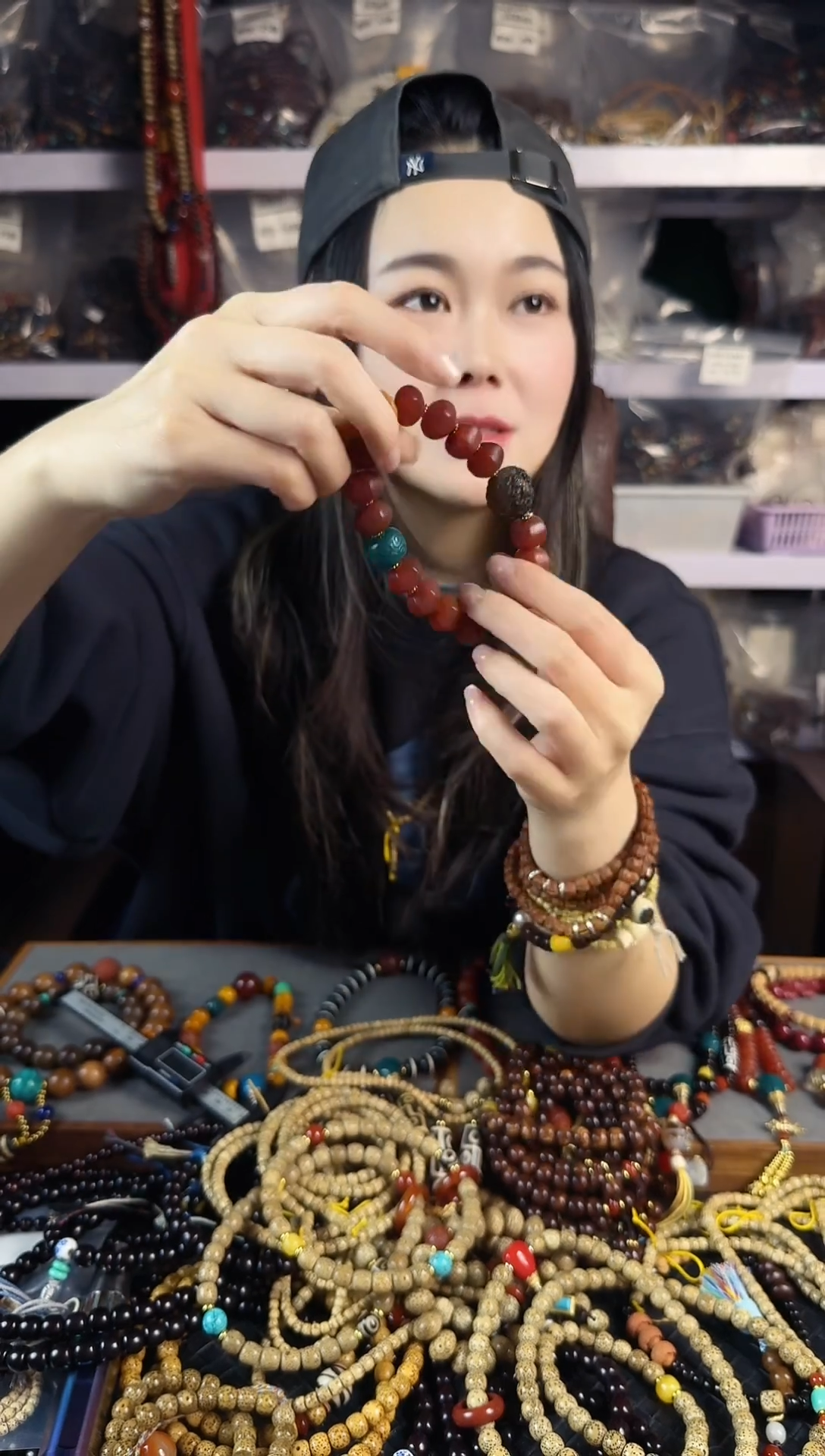 未镶嵌手链玛瑙/玉髓老甘南红手串