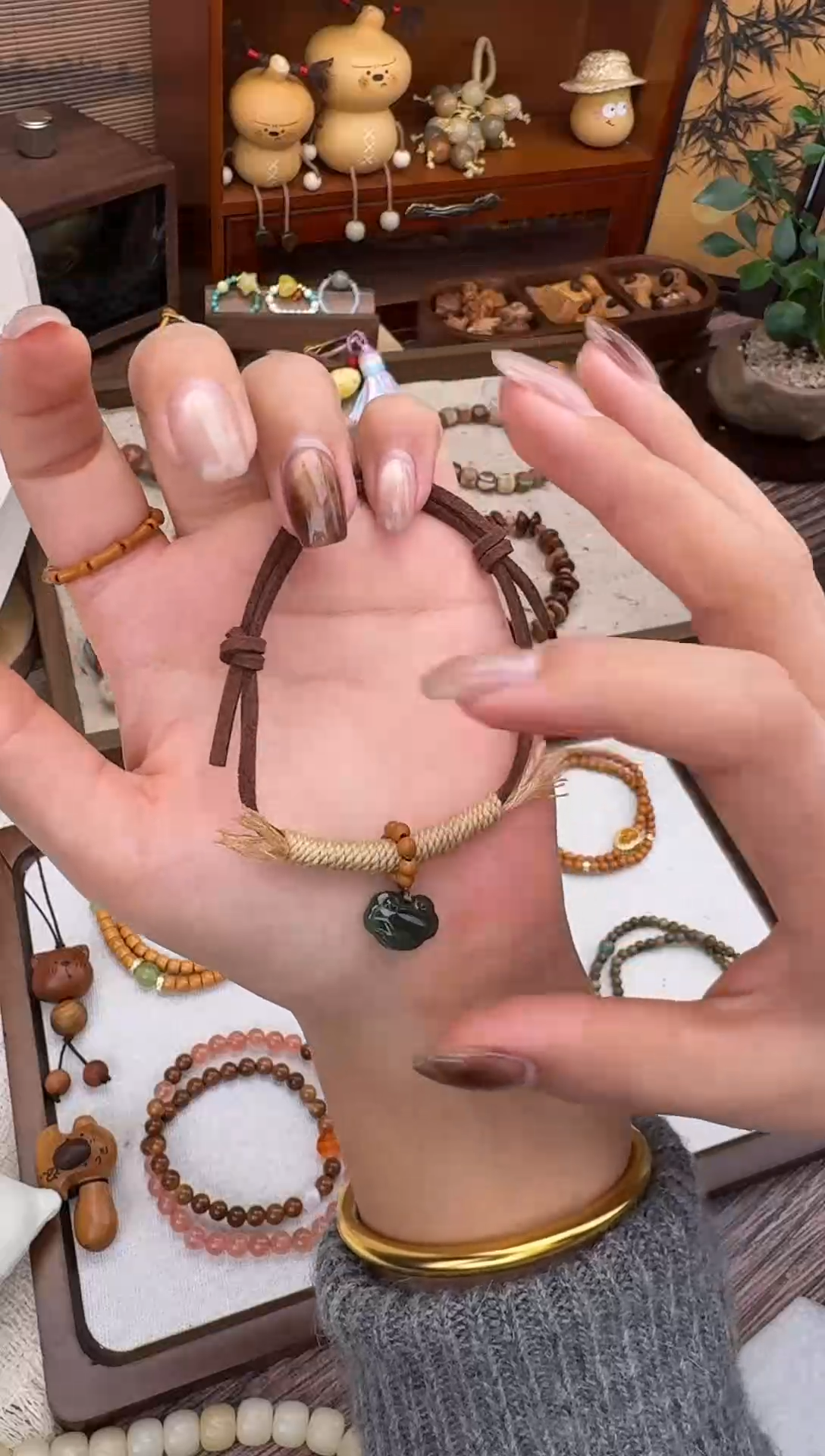 木质类福锁手串百搭款