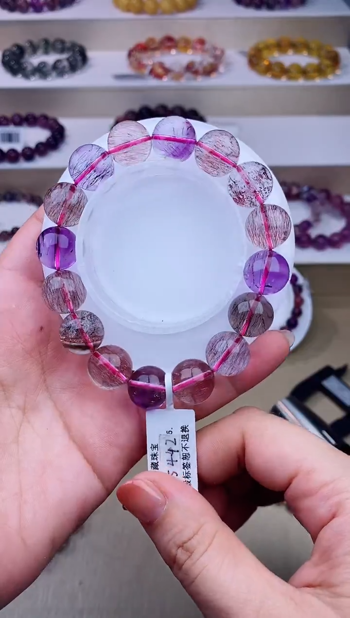 未镶嵌手链水晶仙女超七单圈13m+