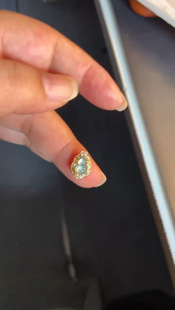 吊坠(不含链)银S925镶嵌翡翠1