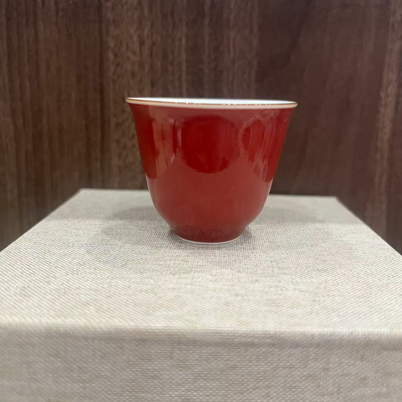 【阿茶】立勤堂红釉杯FLP-B-078
