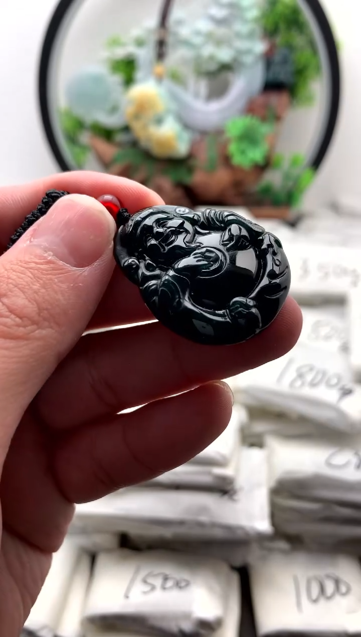 【闪购商品】翡翠颈饰未镶嵌小财神1 【品质一般能接受再拍】