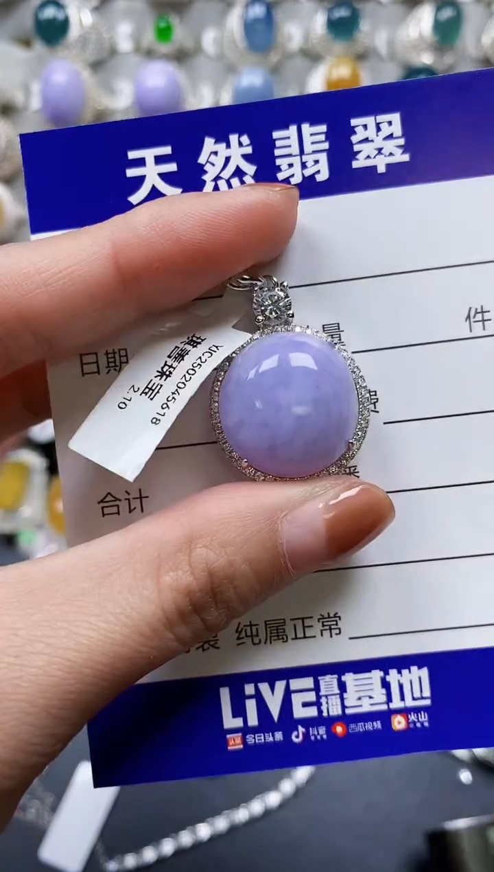 【闪购商品】翡翠颈饰银S925镶嵌0634