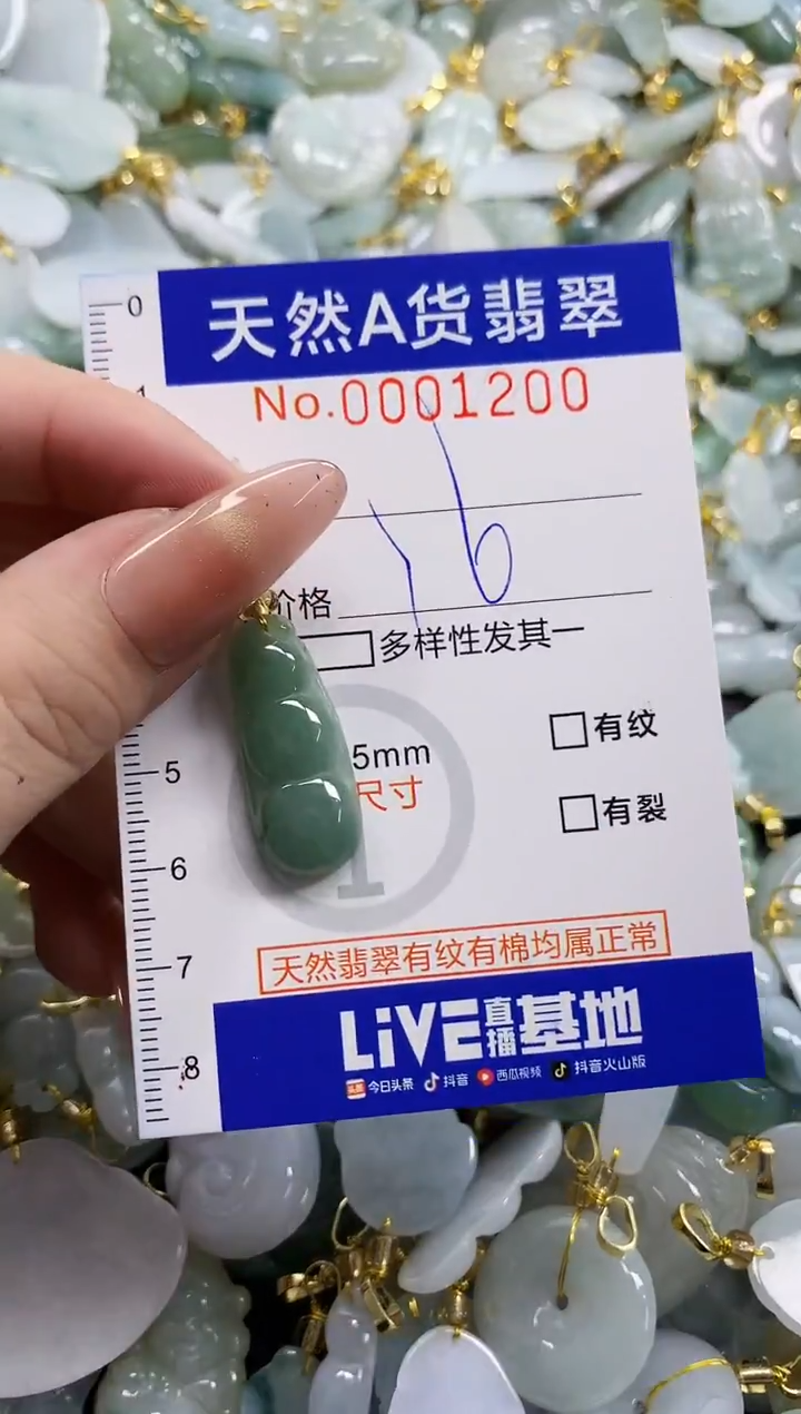 颈饰未镶嵌翡翠天然A货翡翠