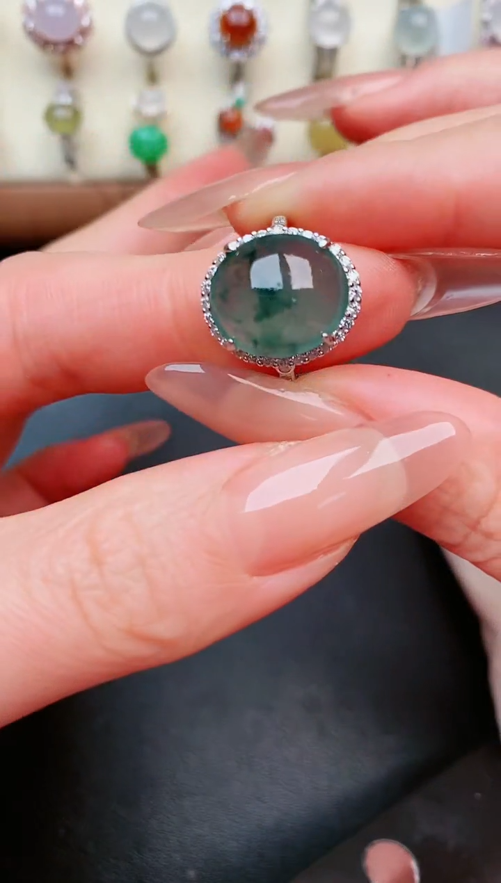 【闪购商品】翡翠戒指银S925镶嵌.....