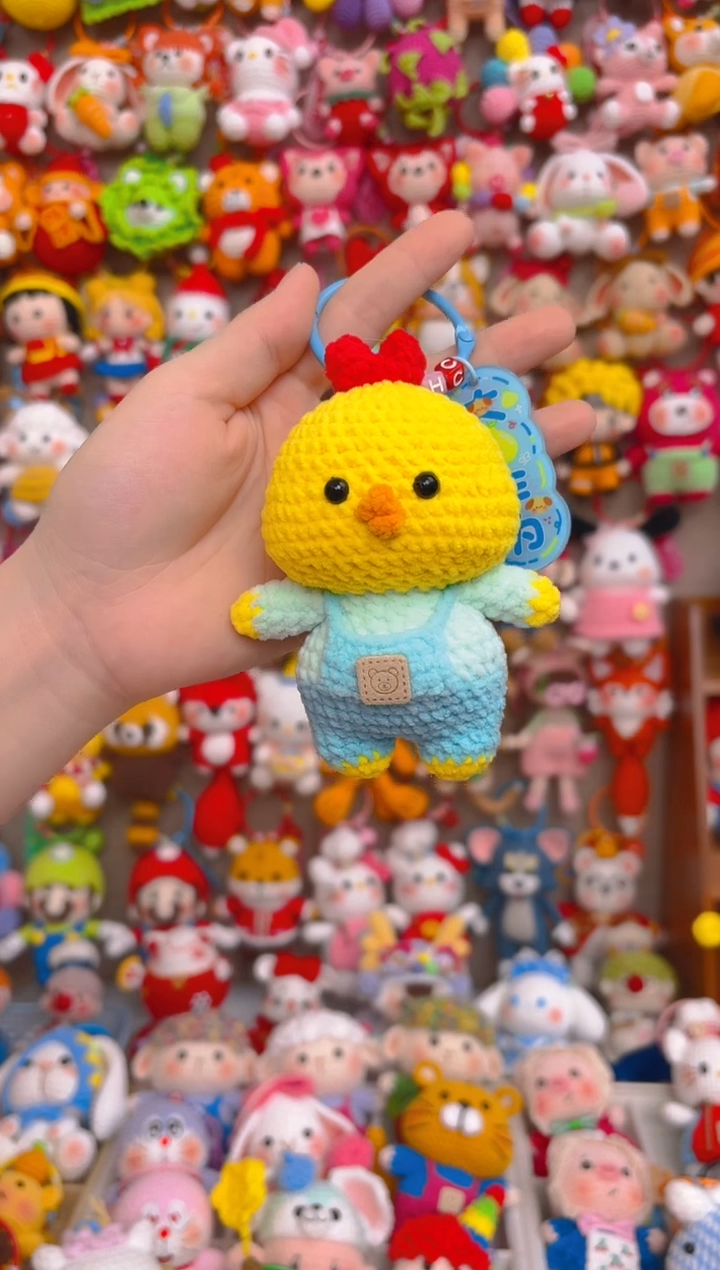 纯手工制作毛线钩织成品生肖鸡