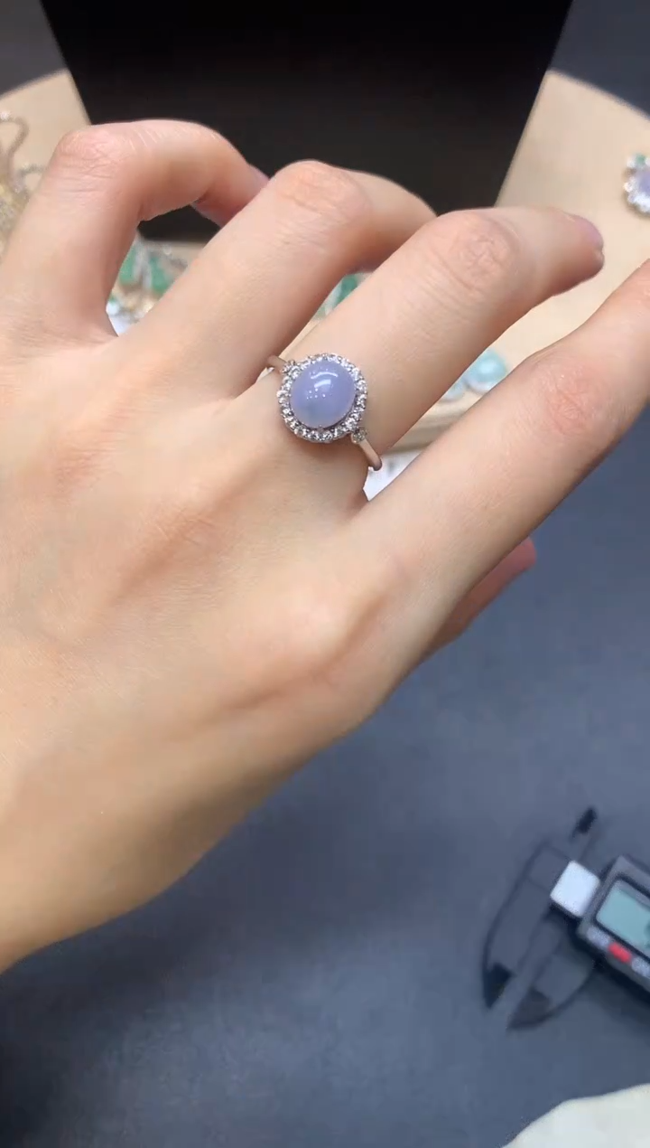 【闪购商品】翡翠戒指银S925镶嵌蛋面【无服务费】