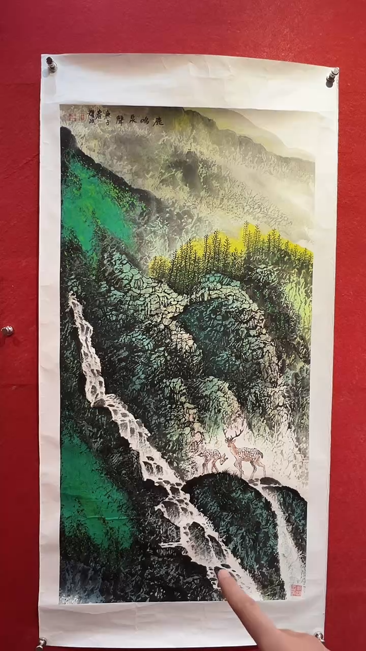 【闪购商品】国画国画/绘画19/鹿鸣/3.4