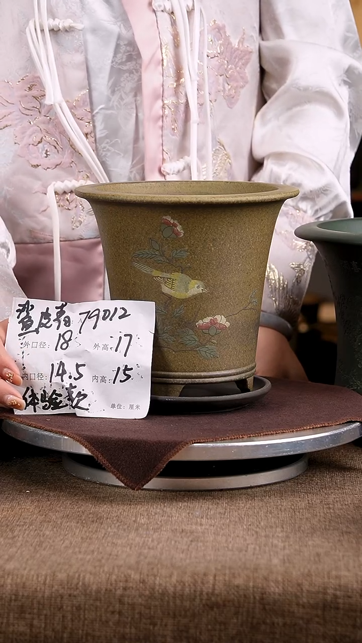紫砂花盆花卉工艺79012+z