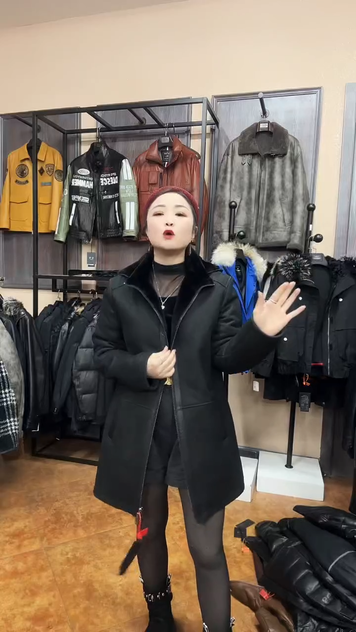 羊皮羊毛夹克120斤内