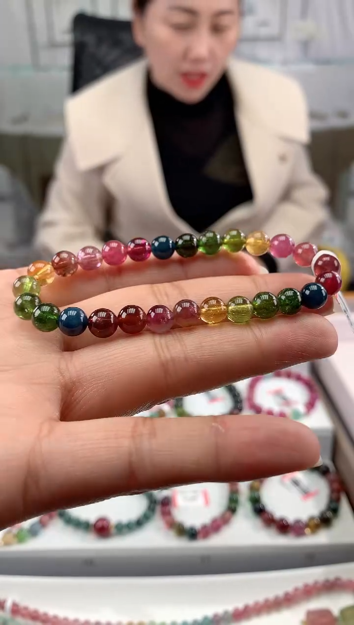 【闪购商品】碧玺手串未镶嵌多样性发一条