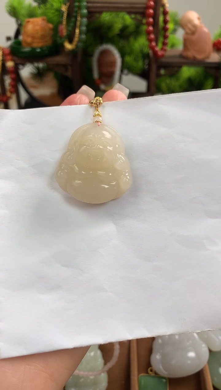 【闪购商品】和田玉颈饰未镶嵌吊坠35mm