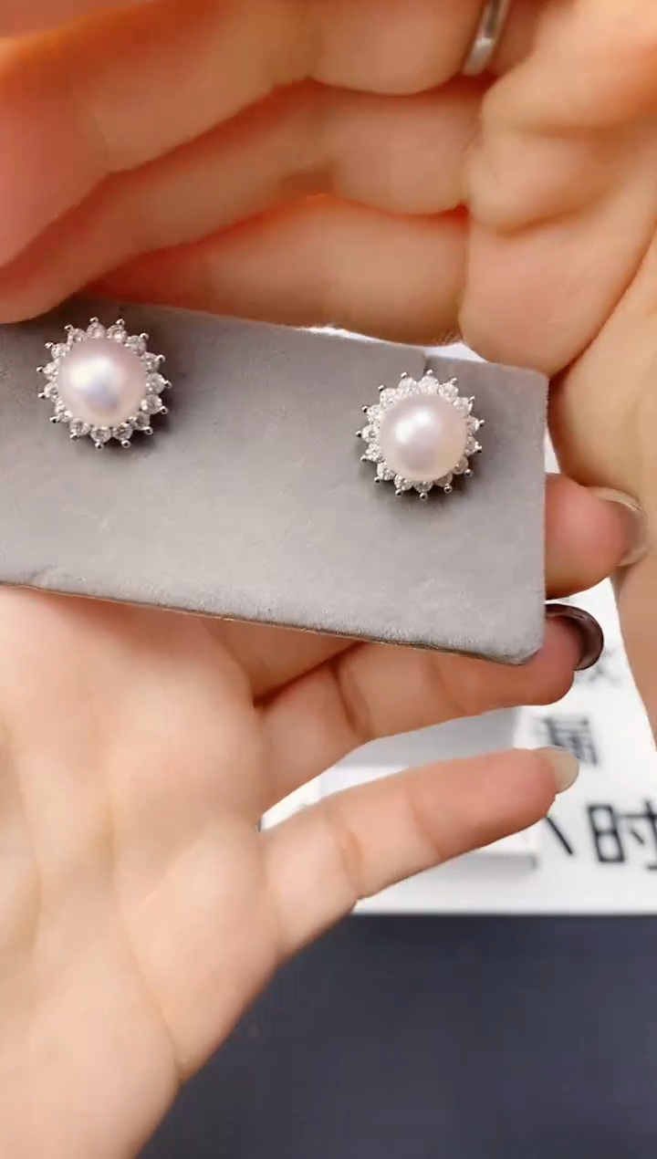 未镶嵌耳饰淡水珍珠ed1073