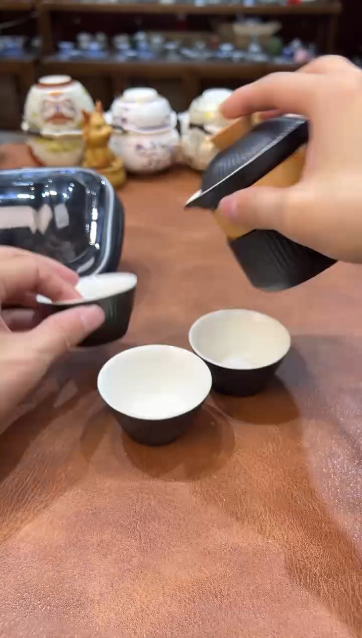 真的很便宜会开片的旅行茶具