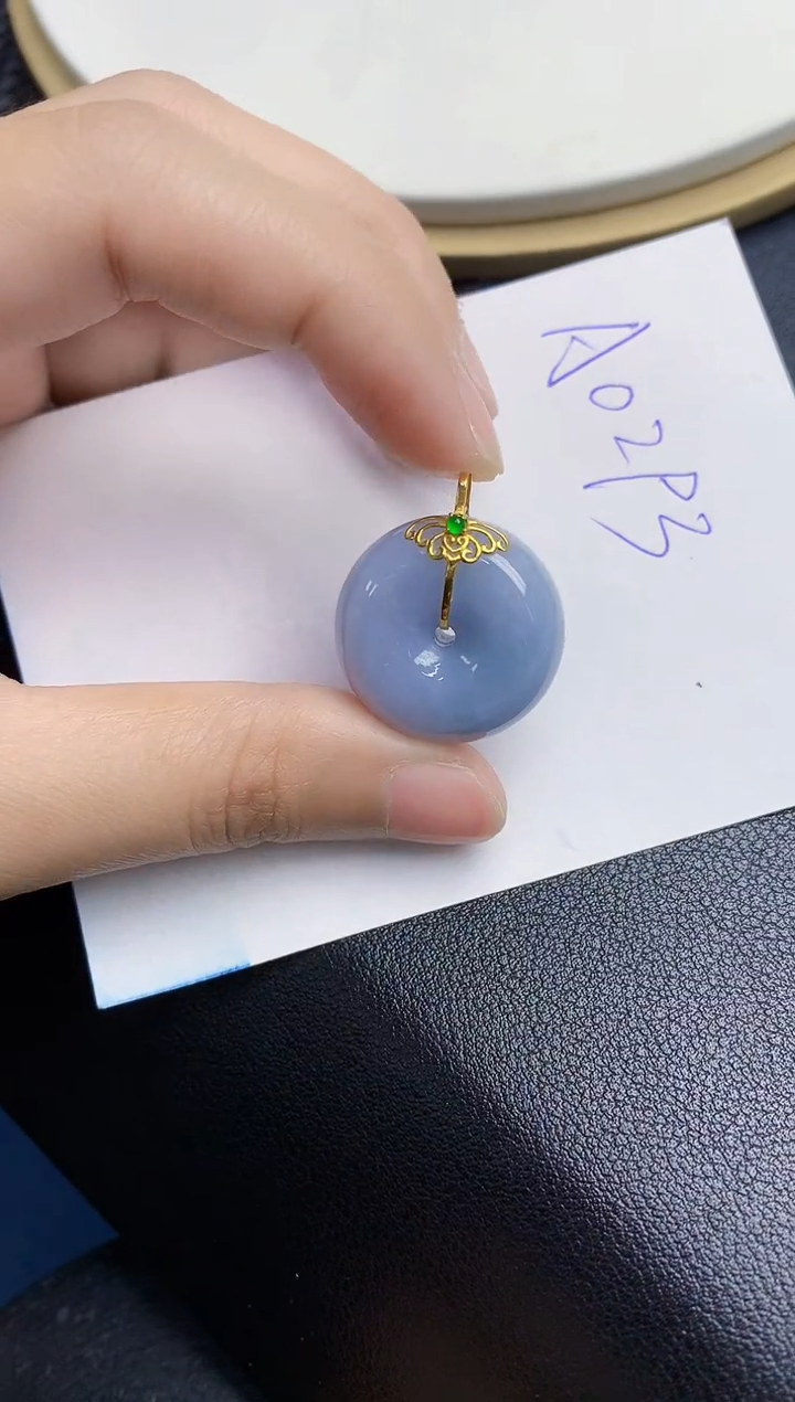 【闪购商品】翡翠颈饰18K金镶嵌000000000