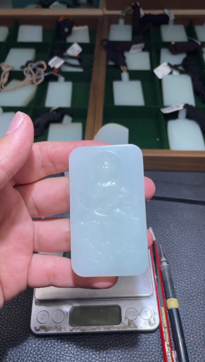 定制和田玉观音 