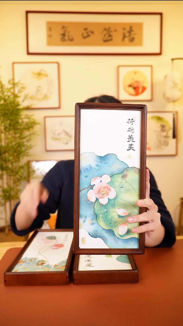 横款鹿鸣现代美术馆-岳倚竹老师作品