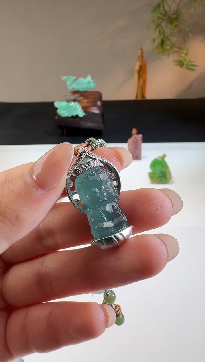 【闪购商品】翡翠颈饰银S925镶嵌【鑫鑫】