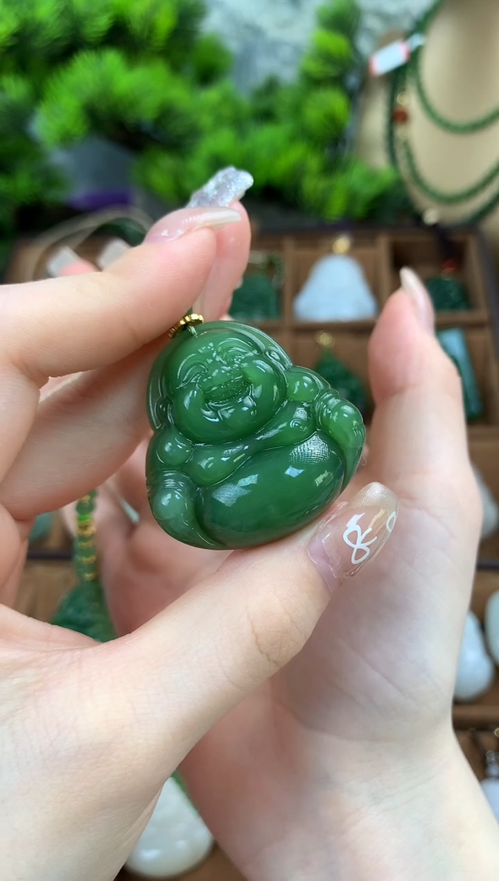 【闪购商品】和田玉颈饰未镶嵌吊坠35mm