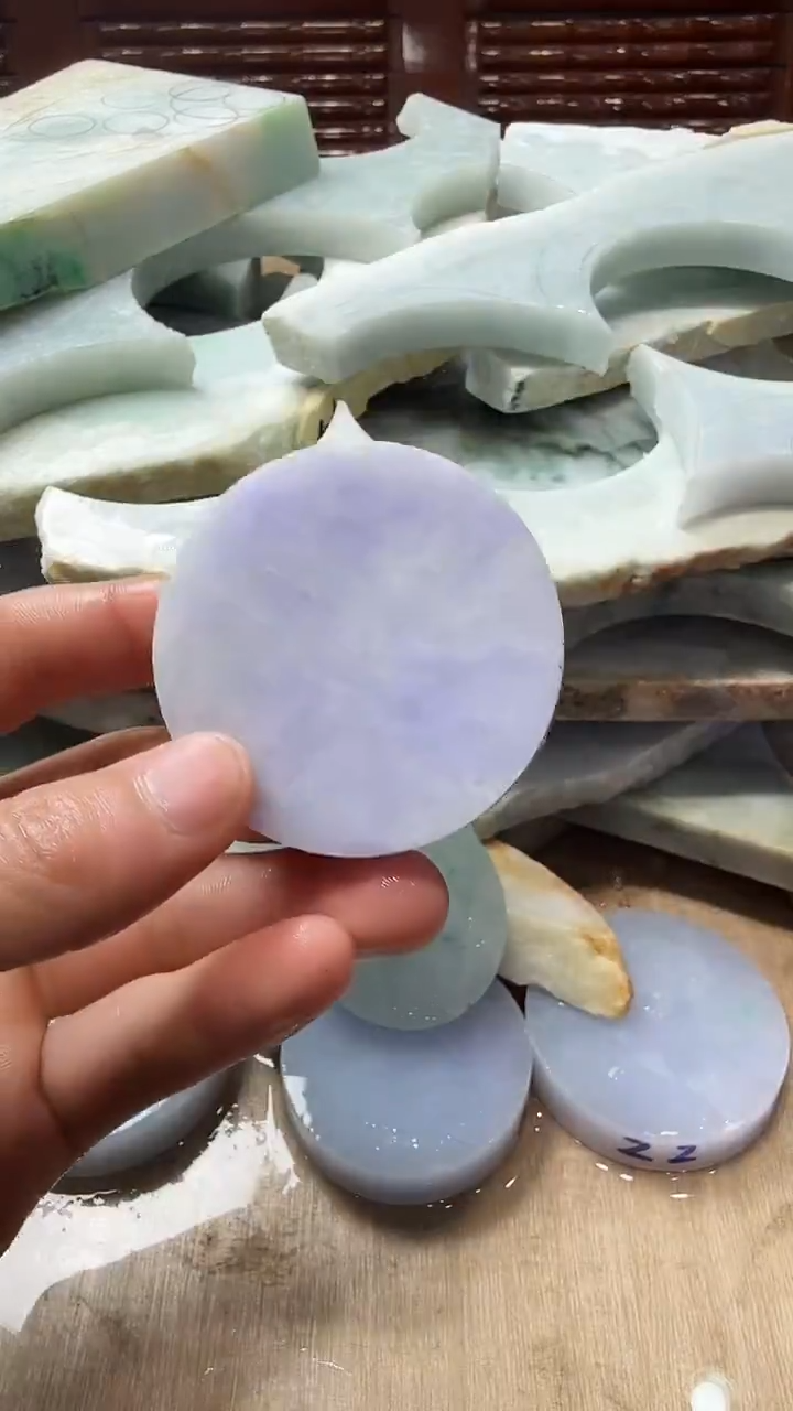 裸石翡翠天然翡翠A货花686