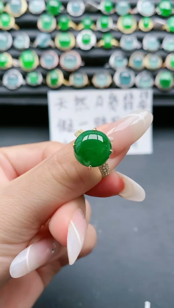 【闪购商品】翡翠戒指银S925镶嵌11111111111