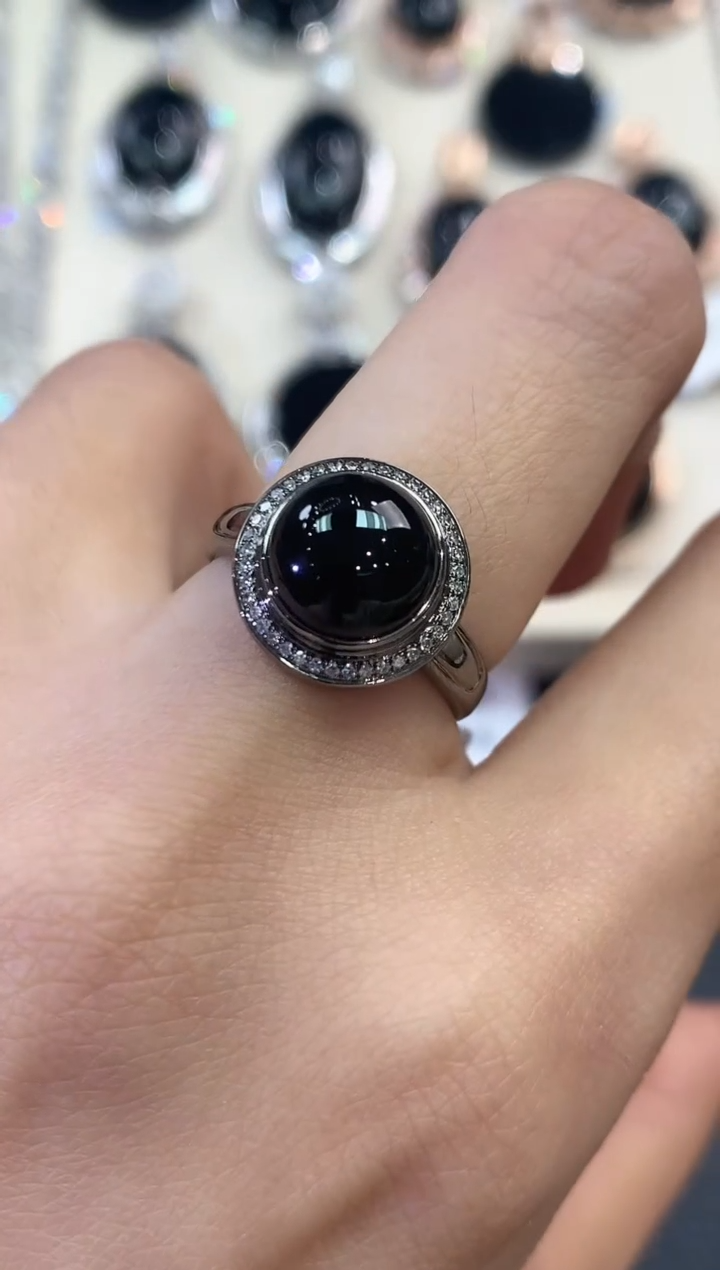 【闪购商品】翡翠戒指18K金镶嵌不退换 D22