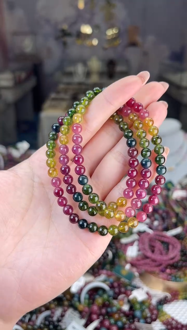 【闪购商品】碧玺/未镶嵌5mm+碧玺多圈多样性发货