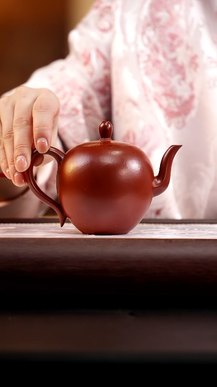  茶壶紫砂朱泥美人肩