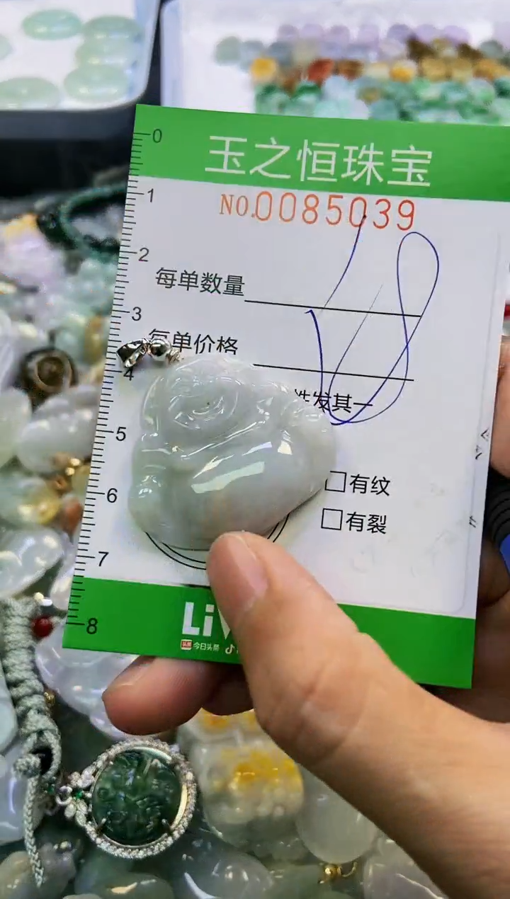 翡翠未镶嵌颈饰闪购0085039