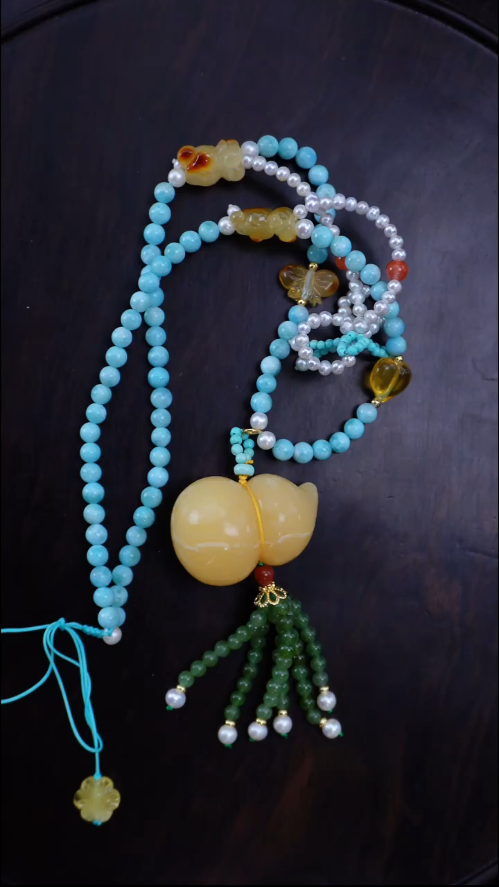 琥珀颈饰未镶嵌12.12日 52号链接