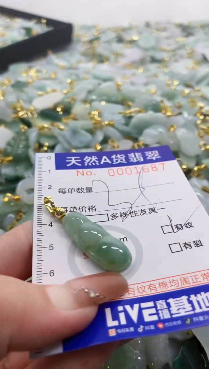 颈饰未镶嵌翡翠天然A货翡翠