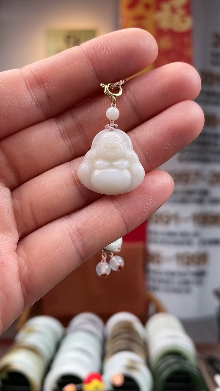 【闪购商品】和田玉颈饰未镶嵌佛公吊坠随机发一件