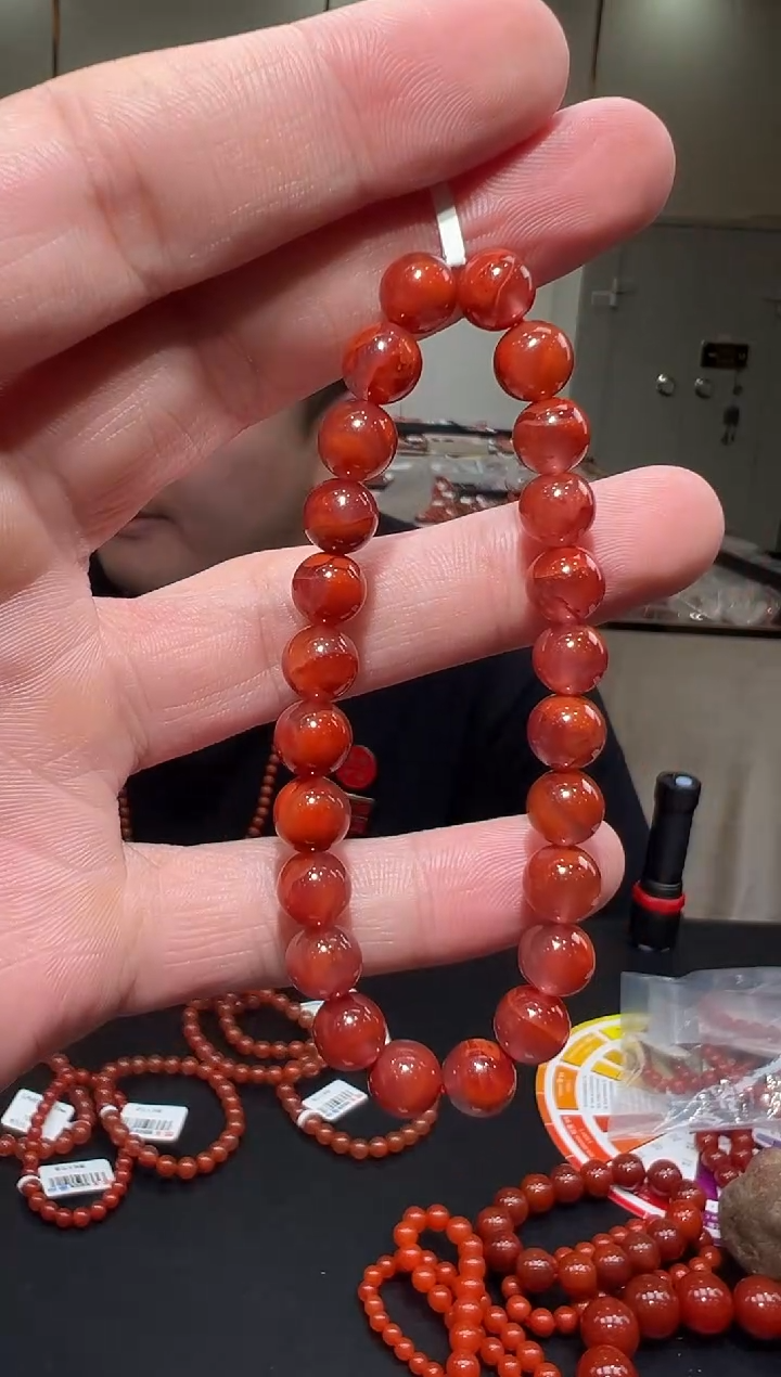 【闪购商品】南红玛瑙手链未镶嵌8mm/yz01645多样性发货
