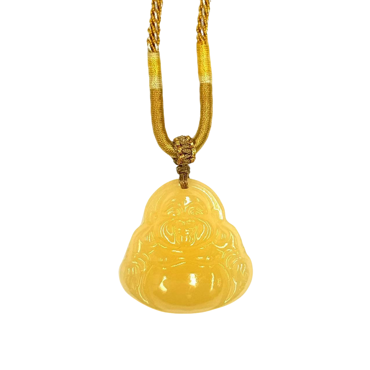 【符老板】y2308-国风简约款黄口佛公吊坠-赠礼盒-配PJ13-8