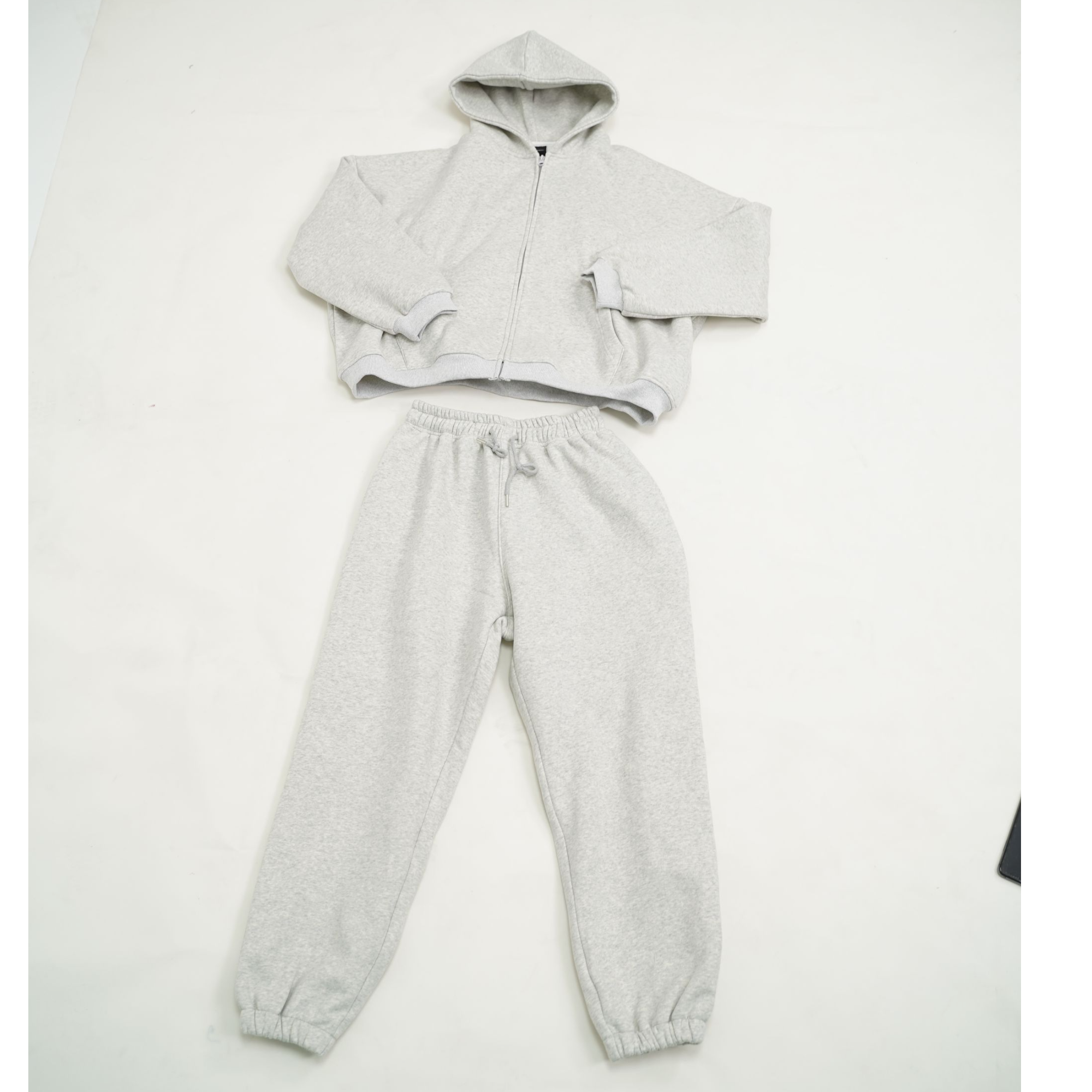 Amor Felicitas雪花色秋冬季新款宽松大版套装百搭慵懒女装中性款