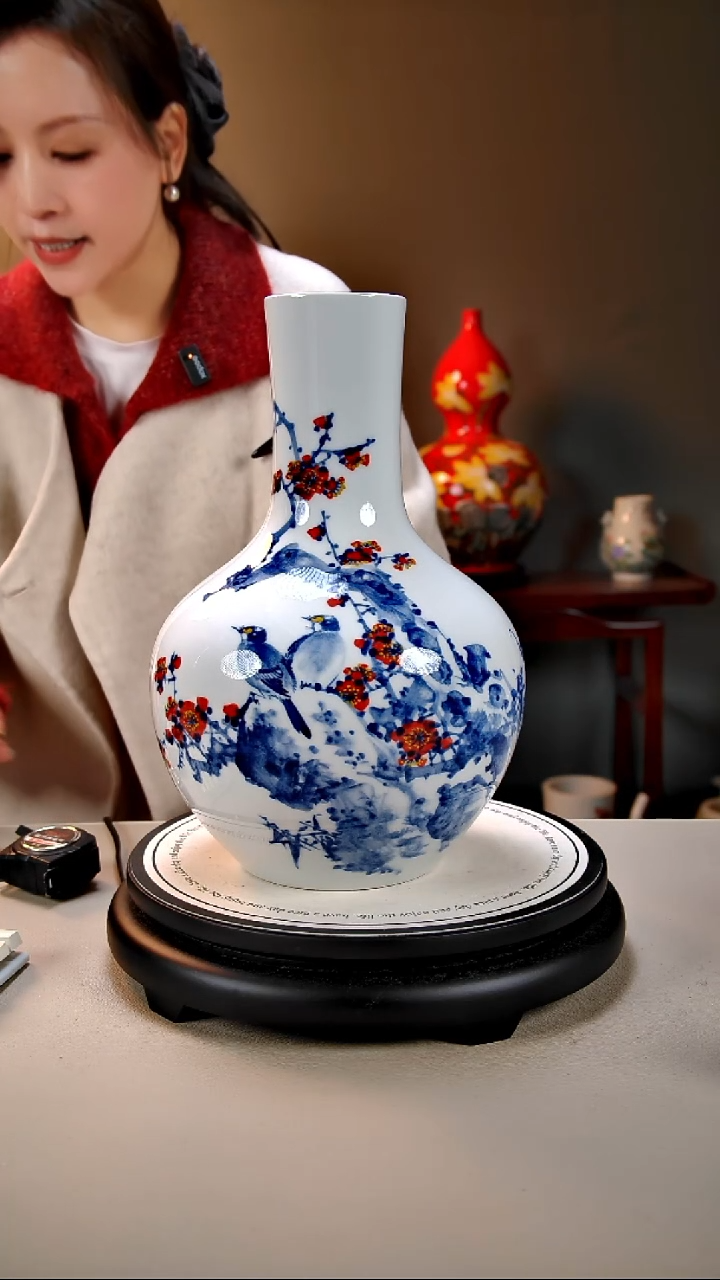 摆件陶景德镇手绘陶瓷35