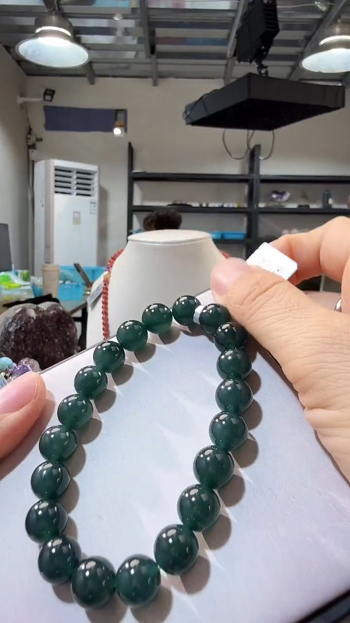 未镶嵌手链翡翠优0897 约9mm